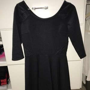 hollister black long sleeve dress